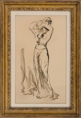 ROBERT HENRI Study of a Dancer: Half Nude.
